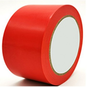 Red Floor Marking with Self Adhesive Tape