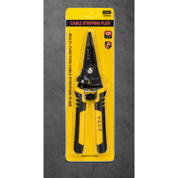 Tiger Cable Stripping Cutter Shear 6 Inch (150mm) Multi-Function Wire Stripping Plier