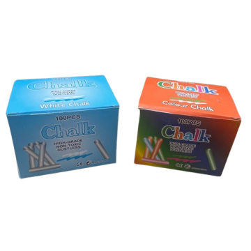 BLACKBOARD CHALK WHITE AND COLOURED CHALK