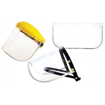 Faceshield with forehead protection / Faceshield aluminum bracket