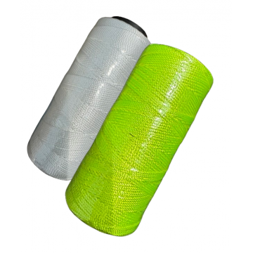 Nylon Fluorescent Yellow Braided String/ White Braided Mason Line (Pack of 5 rolls)