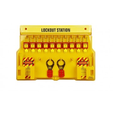 LOCKOUT STATION WITH 10PCS PADLOCK SET