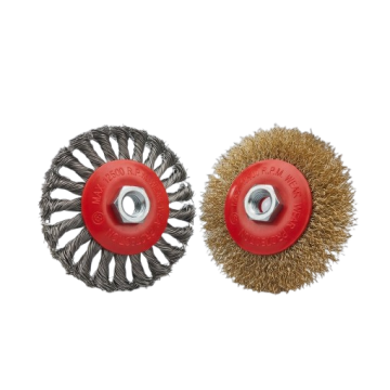 Crimped and Twisted Wire Wheel Brush Set (Max 12,500 R.P.M.) 100mm Crimped and Twisted Wire Wheel Brush Set (Max 12,500 R.P.M.) 100mm