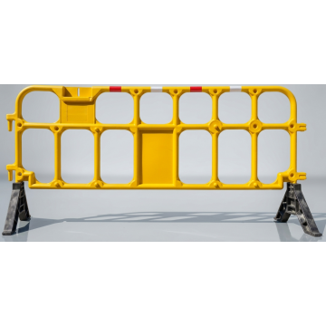 Heavy-Duty Plastic Tubular Crowd and Traffic Control Barrier