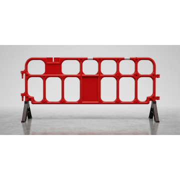 Heavy-Duty Plastic Tubular Crowd and Traffic Control Barrier